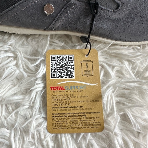 Spenco Womens Siesta Slip On Sneaker Gray New In Box Size 6.5 Wide - Picture 5 of 8